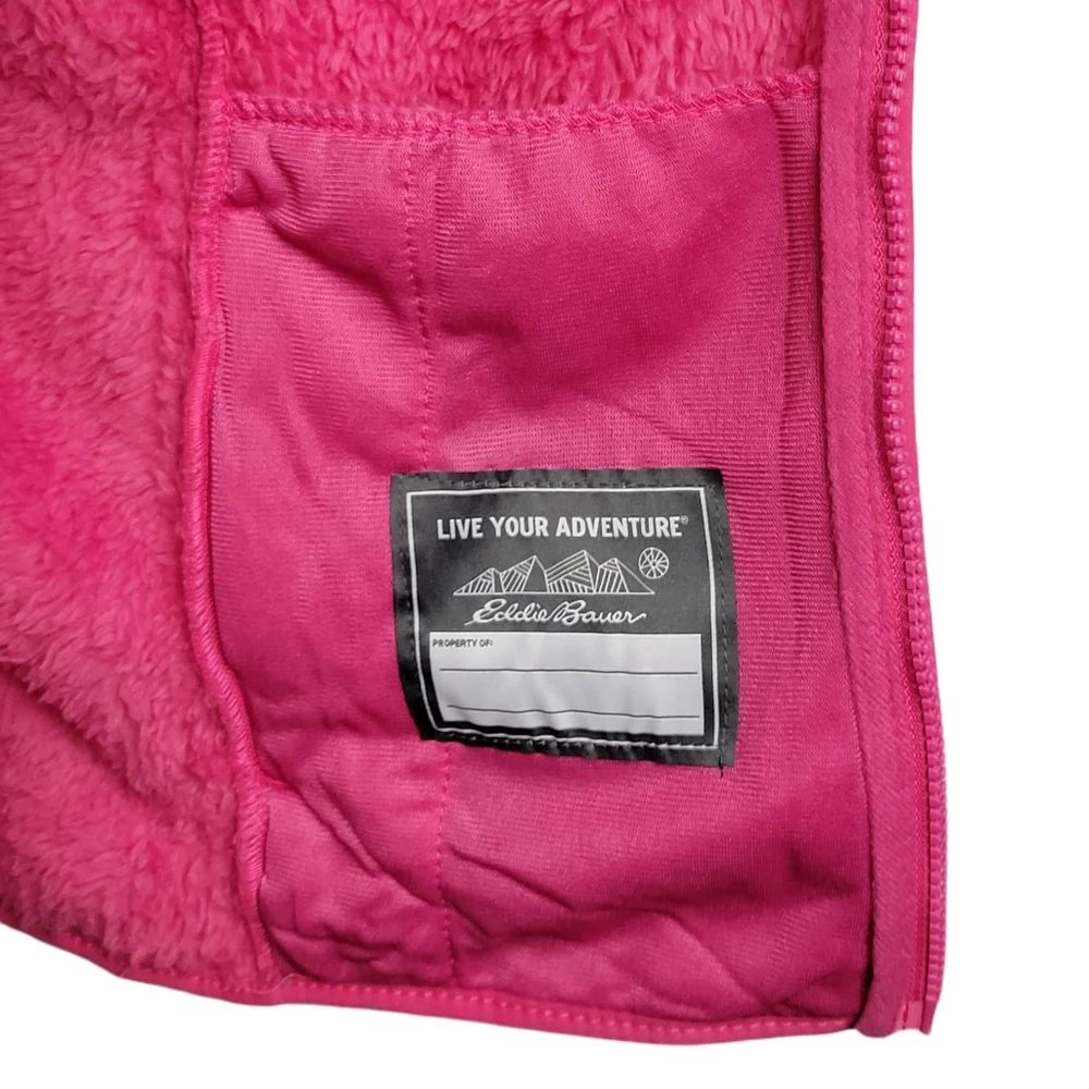Eddie Bauer Plush Sherpa Fleece Zip Hoodie Kids XL